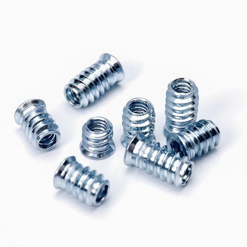 220pcs Threaded Inserts for Wood, 1/4-20 x 10mm 15mm 20mm, 5/16-18 x 15mm 20mm, Wood Screw Insert Nut - size: 1/4-20 x 10/15/20mm & 5/16-18 x 15/20mm*220pcs