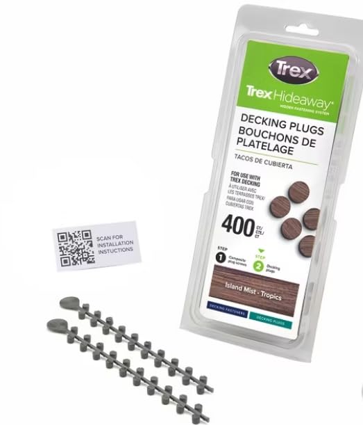 Trex Decking Plugs (400ct) (Island Mist 400ct) - color: Island Mist 400ct