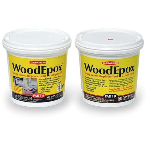 1PK WE2QKR qt Part A + qt Part B WoodEpox Epoxy Wood Filler LANC-373548-NF