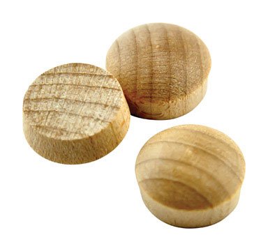 wolfcraft Round Birch Head Plug 1/4 in. Dia. x 0.225 in. L 1 pk Natural