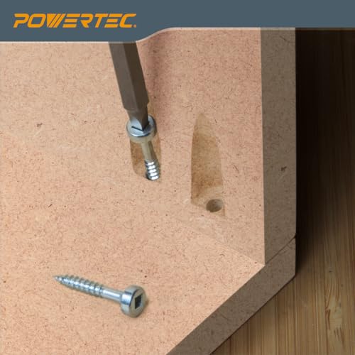 POWERTEC Pocket Hole Jig Kit, Pocket Screw Jig, Woodworking Jigs with Adjustable Depth Drill Guides, 3/8" Drill Bit, Stop Collar, Dust Collector Adapter for Twin Pocket Holes, Wood Joint Tool - 71643 - style: TwinPocket Hole Jig Kit w/ Dust Adapter