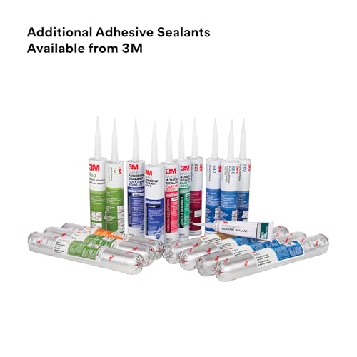 3M Adhesive Sealant 740 UV, Black, 600 mL Sausage Pack, 1 Each - color: Black, size: 600 mL Sausage Pack