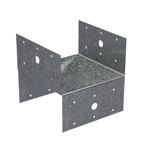 Simpson Strong-Tie BC4Z-R Post Cap, 18-Gauge Galvanized Steel, Uplift and Lateral Resistance for Wood Posts and Beams, Pack of 20