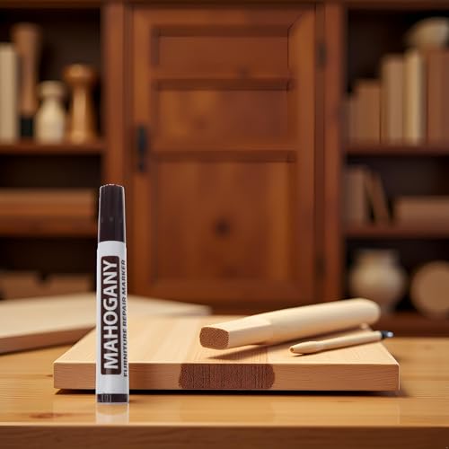 GANPUB Brown Furniture Repair Wood Cabinet Floor Touch Up Markers Scratch Filler Remover - Mahogany,Wood Polish and Care