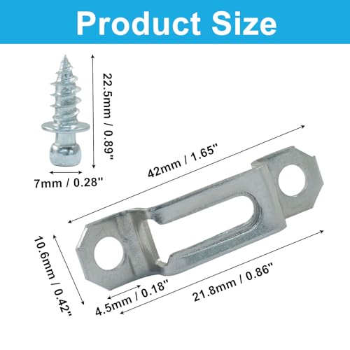 20Pcs Silver Concealed Connector, Half Pass - style: Silver-Half Pass