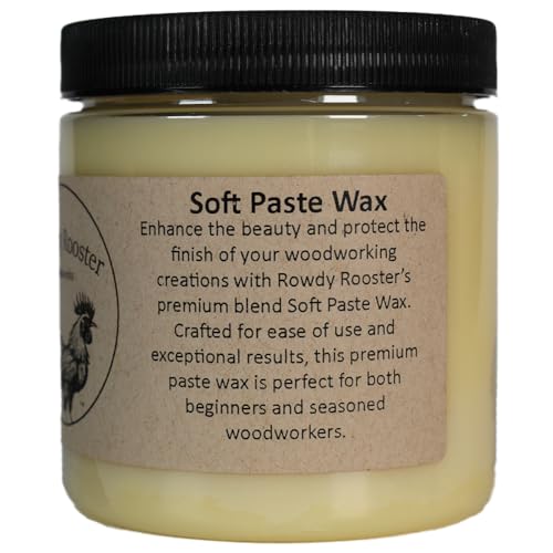 Soft Paste Furniture Oil & Wax - Satin Finish Wood Polish, Mineral Oil & BeesWax Furniture Polish, Wood Sealer with Mineral Oil, Beeswax, Carnauba for Enhanced Protection and Shine-(8 fl.oz)