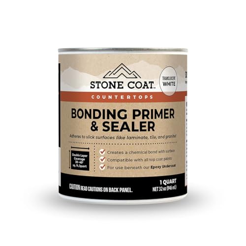 Stone Coat Countertops Bonding Primer & Sealer, 1 Quart (Translucent White)