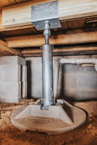 CrawlSpace-DIY 18″ PolyBase Crawl Space Support Base – Lightweight Pier Footing for Crawl Space Jack Posts & Support Columns, 43% Lighter Than Concrete, Poly Footer Only
