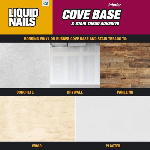 Liquid Nails CB-10 Cove Base and Stair Tread Adhesive (10-Ounce)