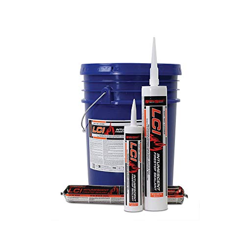 LCI Intumescent Firestop Sealant, 5 gal Pail, Paste, Red