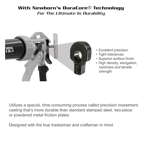 Newborn - 620AL-CAMO 620-AL Smooth Rod Caulking Gun, 10 and 20 Ounce Sausage Packs, 24 Ounce Bulk, 8-1/2" and 10" Cartridges, 18:1 Thrust Ratio, Camouflage Design - size: Camouflage, style: Aluminum