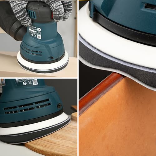 5" Hook & Loop Replacement Sander Pad RS034 & RS035 Compatible with Bosch Random Orbital Sander ROS20 ROS20VS GEX12V with 4 PCS Foam Pad & 36 PCS Sanding Discs 100 150 180 240 320 400 Grits - size: FIT RS034 & RS035