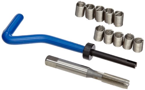 E-Z Lok EK50820 Metric Helical Threaded Insert Kit, 304 Stainless Steel, M8-1.0 Thread Size, 16 mm Installed Length (Pack of 10) - size: M8-1.0 Thread Size, 16 mm Installed Length, style: Pack of 10