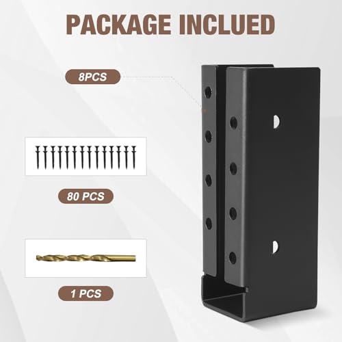 8-Pack 2x6 Heavy Duty Joist Hangers Concealed Flange Beam Support - size: 8 PCS, style: 2X6''