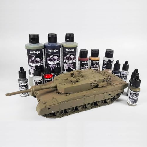 Vallejo - Surface Primer Color | White Acrylic Primer 60 ml (2.02 fl.oz.) | Matte Finish and Fast Drying | Perfect for Airbrushing and Great Adhesion to Figurines and Scale Models - style: White Primer 60 ml. (2.02 fl.oz.)