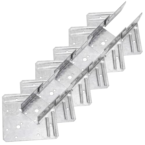 Coloch 20 Pack 18-Gauge Hurricane Tie for Rafter, Hot Dip Galvanized Steel Joist Hangers Rafter Tie Brackets Heavy Duty Connector for Roofing Trusses, Wood Timbers, Resist High Wind/ Earthquake Forces