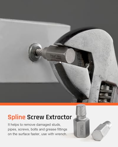 Kolvoii 39-Piece Easy Out Screw Extractor Set & Broken Bolt Extractor Kit - size: 39 PCS