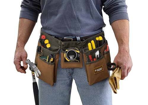 JACKSON PALMER Professional Tool Belt (Tan & Green)