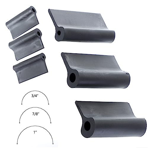 14 pcs Rubber Polishing Pad Flexible Contours Convex Concave Sanding Block, Sandpaper Holder Woodworking Tools Double Ended Contour Grinding Block for Lathe Wood Carving & Crafts (Black Rubber)