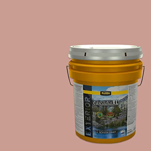 Rodda Paint CASCADIA XL Exterior Satin Paint & Primer in One, 5-Gallon, Calliope - color: Calliope, size: 640 Fl Oz (Pack of 1)