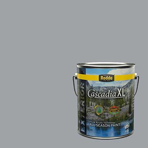 Rodda Paint CASCADIA XL Exterior Satin Paint & Primer in One, 1-Gallon, Metropolis Mood - color: Metropolis Mood, size: 128 Fl Oz (Pack of 1)