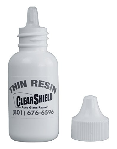 Clearshield Windshield Repair Resin - Auto Glass Repair Resin - Resin for Glass Scratch Repair - 1 Pack 30 ml Thin Resin - size: 1 Pack 30 ml Thin Resin