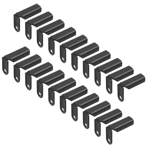 20 Pack Fence Mounting Bracket Fits 1" Square Tube, Rail Panel Connector