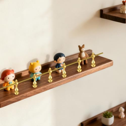 Toyvian Furniture Spindles M4 8 pcs Railing Baluster Connectors with Screws Gallery Rail Spindles for Mini Cabinet Wine Cabinet Serving Cart Diy Assembly