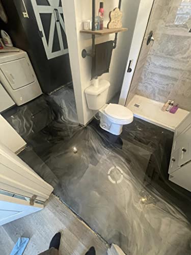BP Resins: Single Shot |100% Solids Epoxy Resin Kit (3 Gallons) Solvent-Less, Two Component Gloss Coat Finish- Low VOC! Industrial Use, Garages, Floors, Wood, Acrylic & More! (Clear) + Free Mixer - color: CLEAR - 3 GAL