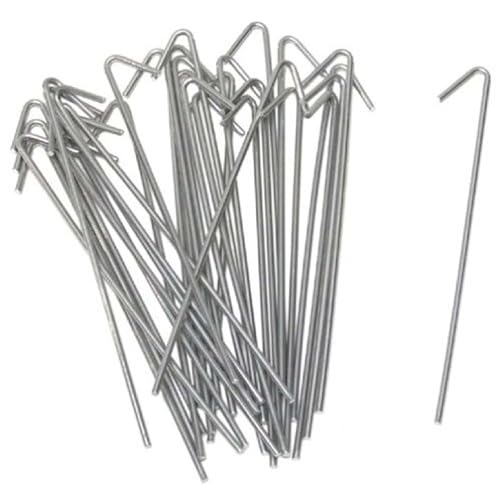 9 Gauge Heavy Duty Fence Ties - Hooked Aluminum Wire Ties for Chain Link Fence - Ties Chain Link Fence Wire to Posts and Rails (Aluminum, 6-1/2" - 50 Pack) - color: Aluminum, size: 6-1/2" - 50 Pack