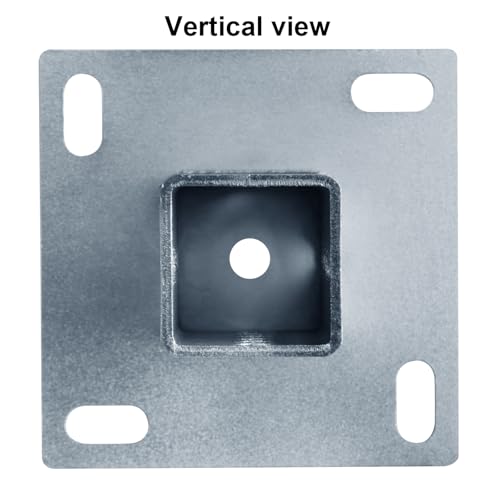 2 Pack 2" x 2" Square Sign Post Anchor Base, Surface Mount - size: for 2" Post