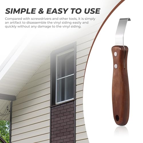 1PCS Wooden Vinyl Siding Removal Tool for Installation and Repair - size: Wooden