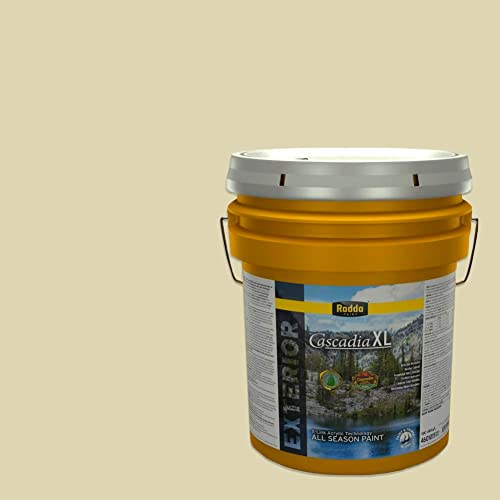 Rodda Paint CASCADIA XL Exterior Satin Paint & Primer in One, 5-Gallon, Alsot Olive - color: Alsot Olive, size: 640 Fl Oz (Pack of 1)