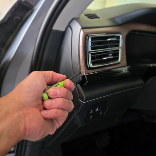 Mini Pocket Pry Bar - VEGA Heavy-Duty 4.5" Mini Portable Pry Bar with Magnetic Pickup Top & Pocket Clip. A Small, Rugged Crowbar EDC Tool for Mechanics, Auto Repair & Everyday Fixes - color: Green