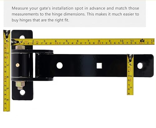 13" Heavy Duty Strap Gate Hinges,900LBS Load Capacity,Thickened Solid Steel - size: Large-L