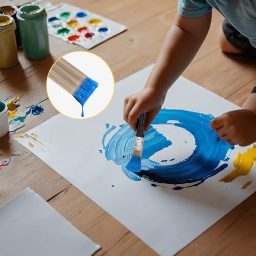 40 Pack 1 Inch Paint Brushes - A Professional Range of Wall Paint Brushes, Deck Paint Brush, and Chip Brushes - Perfect DIY Painting Tools for Your Home or Business KUKLIPJIM - size: 40 Pack 1 Inch