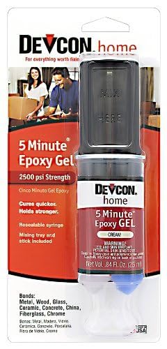 Devcon (21045-6PK) 5-Minute Epoxy Gel - 25 ml Dev-Tube, (Pack of 6)