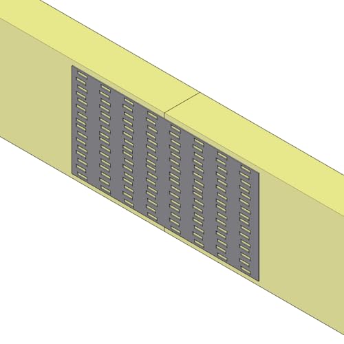 10-Pack 4x8 Inch Pronged Truss Plates, Galvanized Steel Flat Mending Brackets for Wood Timber Connectors and Roofing Trusses, 19 Gauge - size: 10pcs 4 x 8 inch