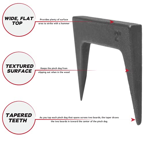 2 Inch Wide Pinch Dogs Woodworking Clamp Tool 2 Inch 2"