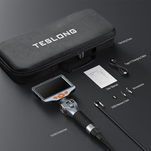 Teslong TD500 6.5mm Articulating Borescope with Dual Lens Endoscope