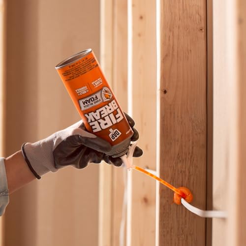 DAP FireBreak Flame Resistant Foam Sealant, Orange, 12 oz (7565010012)