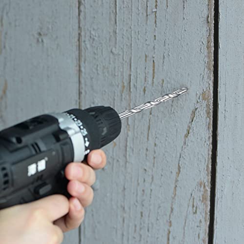 uxcell HSS(High Speed Steel) Extra Long Twist Drill Bits, 6.5mm Drill Diameter 300mm Length for Hardened Metal Woodwork Plastic Aluminum Alloy 2 Pcs - size: 6.5x300mm
