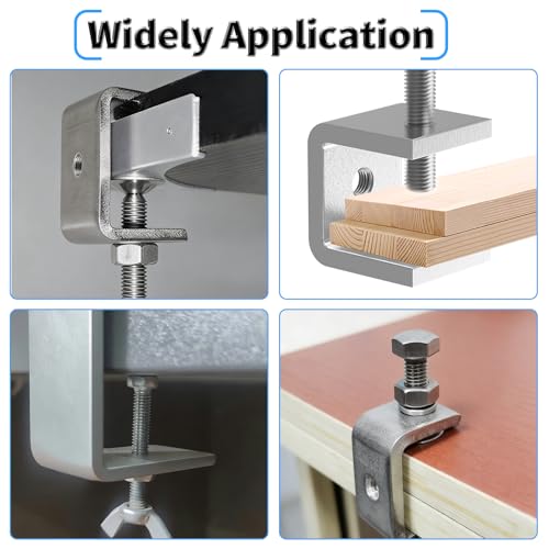 Heavy-Duty 4pcs 30mm B Small C-Clamp, Small Screw Clamp - size: 4Pcs 30mm B