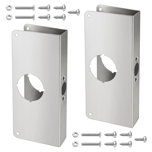 Door Lock Reinforcement Plate U 9585 for 1-3/8 in Thick Doors