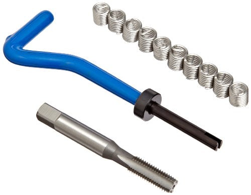 E-Z Lok EK40815 Metric Helical Threaded Insert Kit, 304 Stainless Steel, M8-1.25 Thread Size, 12 mm Installed Length (Pack of 10) - size: M8-1.25 Thread Size, 12 mm Installed Length, style: Pack of 10