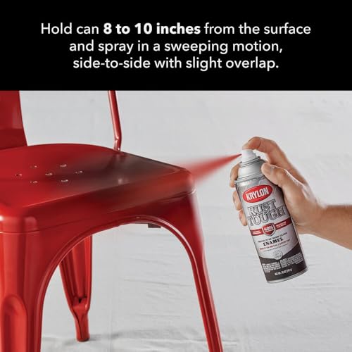 Krylon K09221007 'Rust Tough' Burgundy Rust Preventive Enamel - 12 oz. Aerosol - color: Burgundy, size: 12 Ounce (Pack of 1)