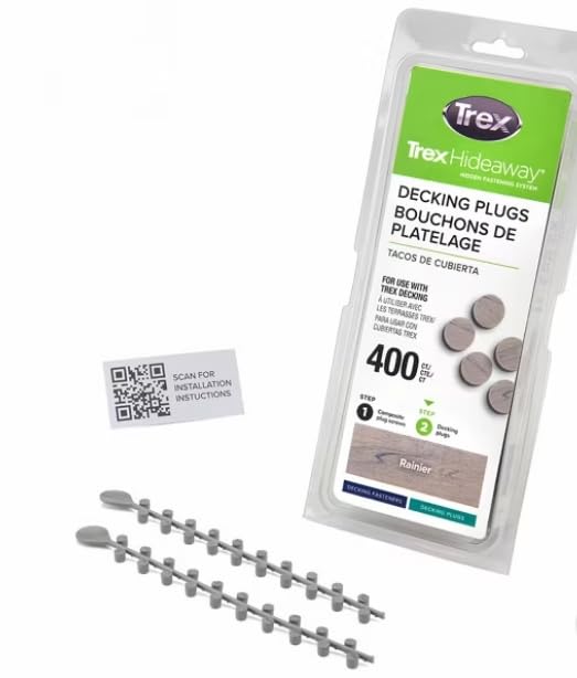 Trex Decking Plugs (400ct) (Rainier 400ct) - color: Rainier 400ct