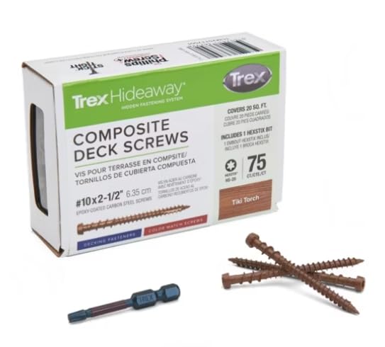 Trex Color Match Deck Screws 2-1/2" 75ct (Tiki Torch) - color: Tiki Torch