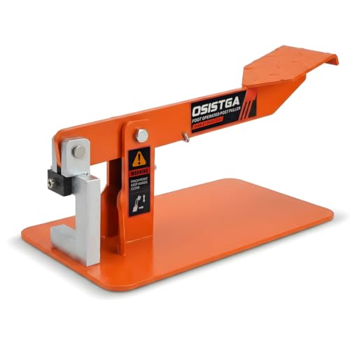 T-Post Puller, Foot-Operated Fence Post Remover, 1.7 in Jaw - size: 13.6inch