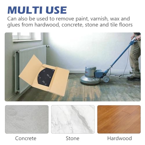 HUAALIUCHE 16" Sanding Screen Discs - 120 Grit Silicon Carbide Mesh Sanding Disc for Hardwood Floors - Heavy Duty Floor Buffer Pads, 20 Pack - Durable & Efficient Sanding - size: 16 inch, style: #120-20 Pack